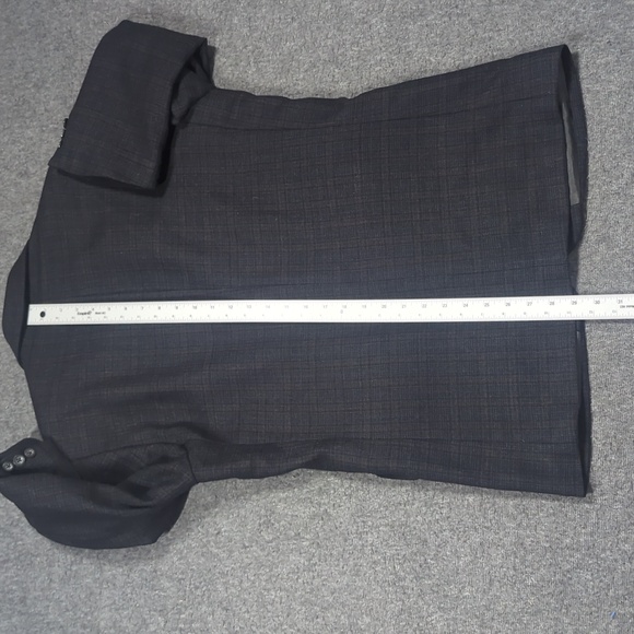 Oscar de la Renta Jacket Black Check 38S Wool Sports Coat Blazer - Picture 10 of 15